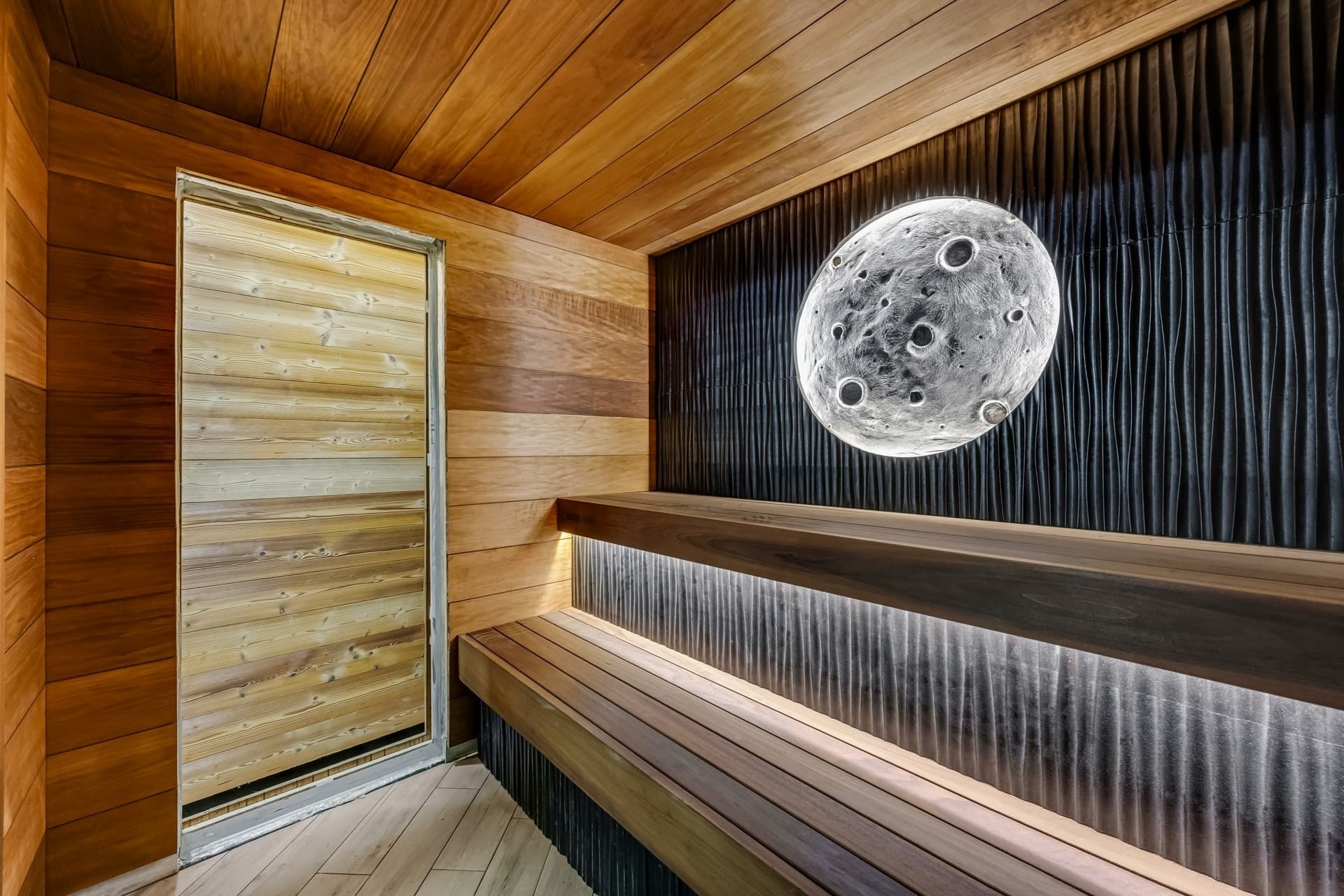 Kerberos sauna siseviimistlus — sisevaade